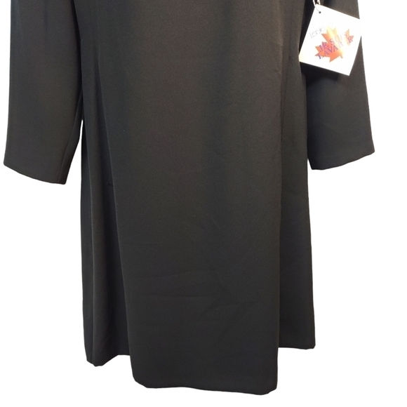 Leslie Belle Women's Black Longsleeve Dress Size 14 NWT - Picture 4 of 8